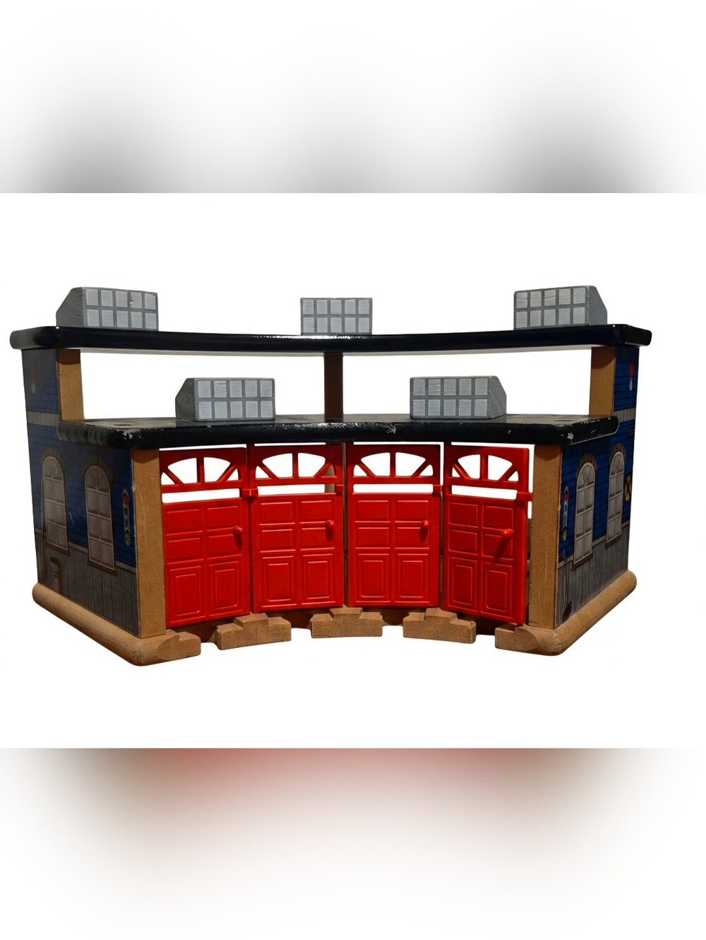 Imaginarium Wooden Railway 5-Bay Roundhouse Train Shed